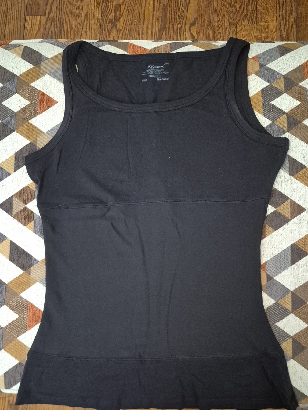 Jockey Black Scoop-Neck Tank Style Shaper
